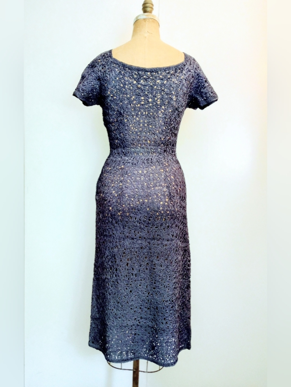 1950's Blue Dress - Picture 3 of 7
